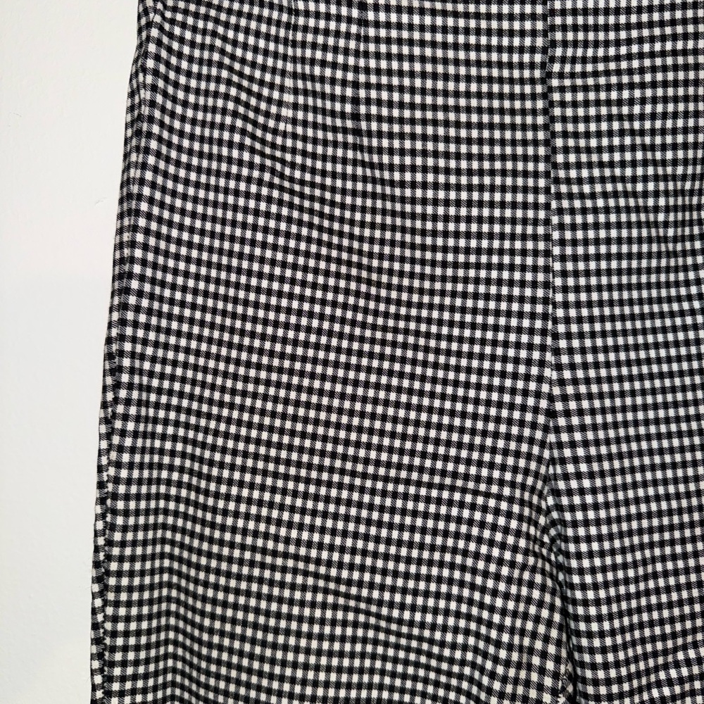Zara Monochrome Checkered Shorts